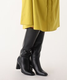 OPAQUE.CLIP | フェイクレザーロングブーツ【洗える成形インソール】(ブーツ)