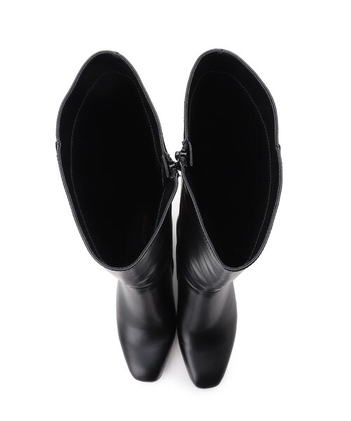 OPAQUE.CLIP(オペークドットクリップ)の「◆フェイクレザーロングブーツ【洗える成形インソール】(ブーツ・レディース・ベージュ/ブラック・03/02)」の9枚目の写真