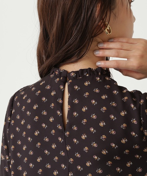 N.（N. Natural Beauty Basic）（エヌエヌナチュラルビューティーベーシック）の「【S Size Line】◆小花ティアードワンピース（ワンピース・レディース・ブラック系その他/グリーン系その他/レッド系その他・SMALL/MEDIUM）」の13枚目の写真