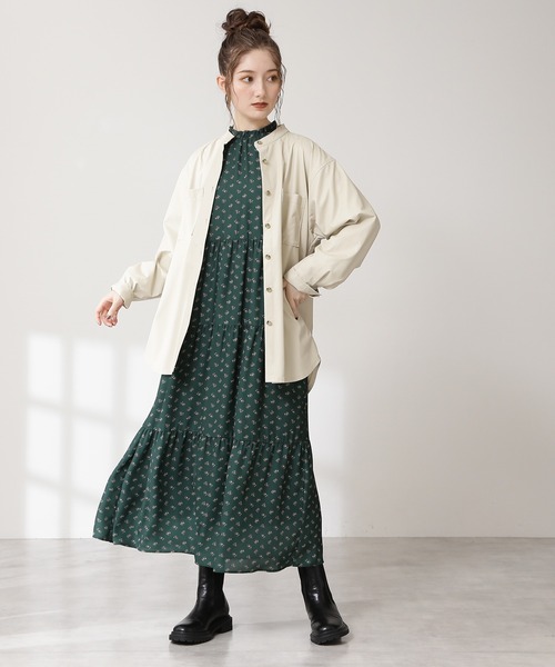 N.（N. Natural Beauty Basic）（エヌエヌナチュラルビューティーベーシック）の「【S Size Line】◆小花ティアードワンピース（ワンピース・レディース・ブラック系その他/グリーン系その他/レッド系その他・SMALL/MEDIUM）」の17枚目の写真