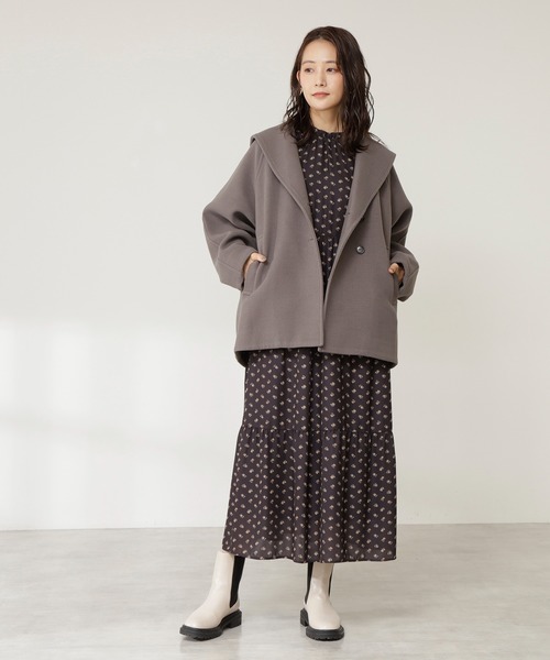 N.（N. Natural Beauty Basic）（エヌエヌナチュラルビューティーベーシック）の「【S Size Line】◆小花ティアードワンピース（ワンピース・レディース・ブラック系その他/グリーン系その他/レッド系その他・SMALL/MEDIUM）」の20枚目の写真