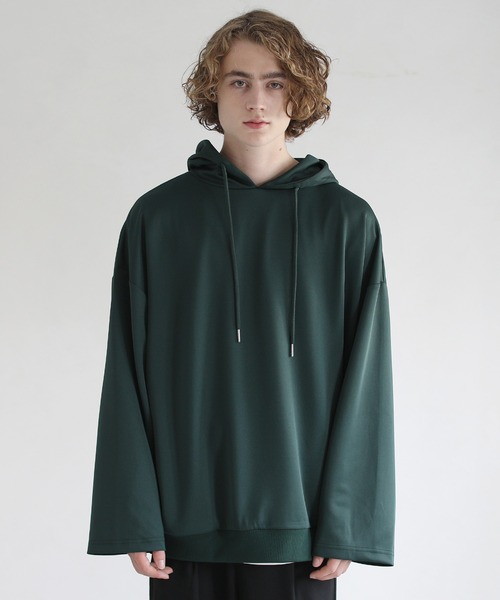 ETELIO（エテリオ）の「ボリューム袖ハイカウントポンチプルパーカー（パーカー・メンズ・チャコール/ブラック/モカ/ワイン/グリーン・L/S/M）」の17枚目の写真
