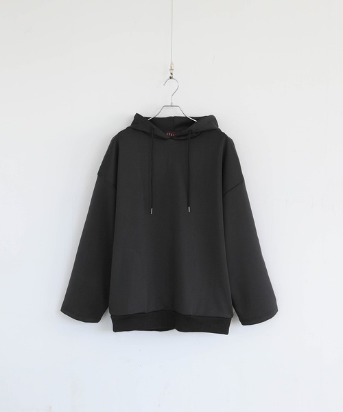 ETELIO（エテリオ）の「ボリューム袖ハイカウントポンチプルパーカー（パーカー・メンズ・チャコール/ブラック/モカ/ワイン/グリーン・L/S/M）」の12枚目の写真