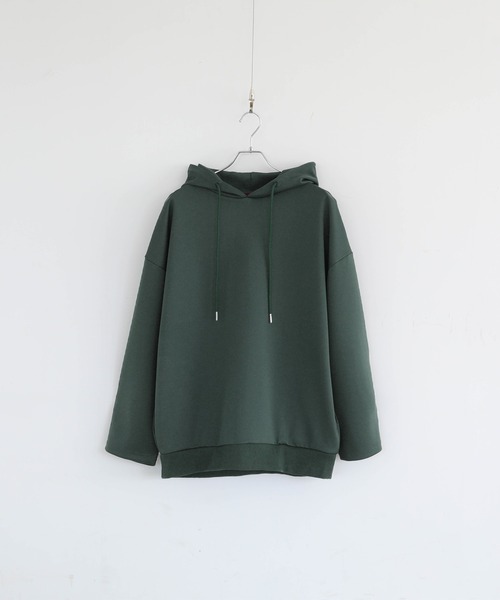 ETELIO（エテリオ）の「ボリューム袖ハイカウントポンチプルパーカー（パーカー・メンズ・チャコール/ブラック/モカ/ワイン/グリーン・L/S/M）」の15枚目の写真