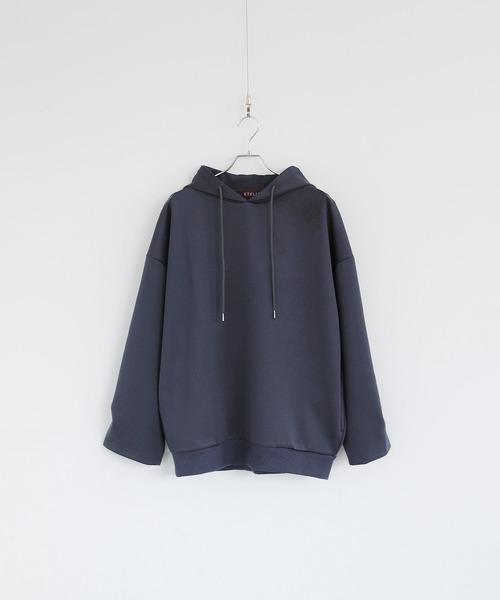 ETELIO（エテリオ）の「ボリューム袖ハイカウントポンチプルパーカー（パーカー・メンズ・チャコール/ブラック/モカ/ワイン/グリーン・L/S/M）」の13枚目の写真