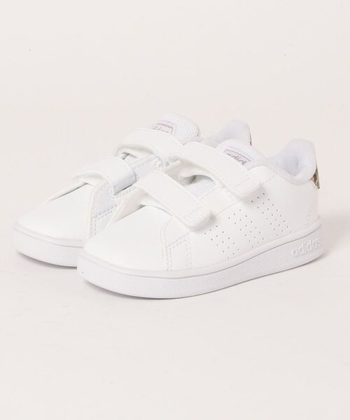 adidas（アディダス）の「《adidas》ADVANCOURT I（スニーカー・キッズ・ホワイト系その他2/ホワイト系その他・13.0cm/14.0cm/15.0cm/16.0cm）」の2枚目の写真