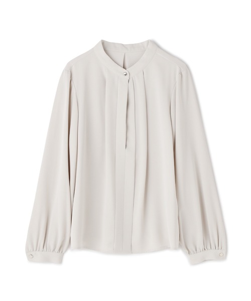 N.（N. Natural Beauty Basic）（エヌエヌナチュラルビューティーベーシック）の「≪◆スタンドカラーフロントタックブラウス≫（シャツ/ブラウス・レディース・チャコールグレー/オフホワイト/ネイビー/グリーン/ブルー・MEDIUM）」の20枚目の写真