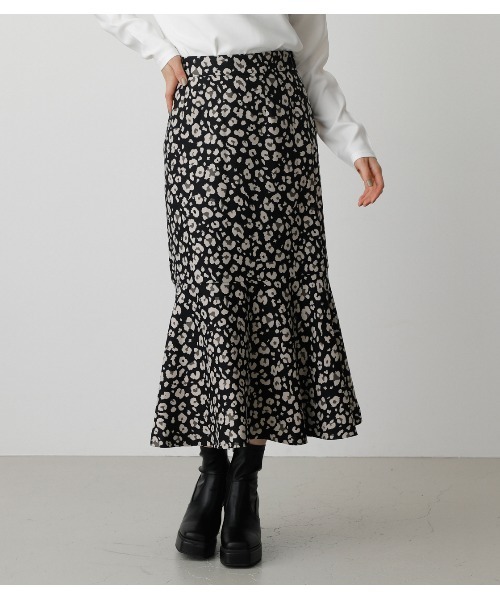 AZUL by moussy（アズールバイマウジー）の「LEOPARD MERMAID SKIRT/レオパードマーメイドスカート（スカート・レディース・ブラック系その他/ブラウン系その他・SMALL/MEDIUM）」の2枚目の写真