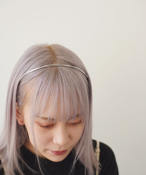 Port（ポート）の「ウェーブ メタル カチューシャ（カチューシャ・レディース・ゴールド/シルバー系その他/シルバー/ゴールド系その他・FREE）」の3枚目の写真