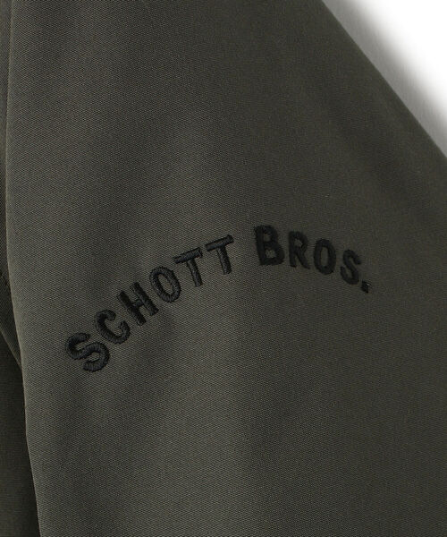 schott（ショット）の「Schott/ショット/SNORKEL DOWN PARKA/シュノーケル ダウンパーカー（ダウンジャケット/コート・メンズ・ブラック/オリーブ/その他/タン・SMALL/MEDIUM/LARGE/X-LARGE/XX-LARGE）」の12枚目の写真