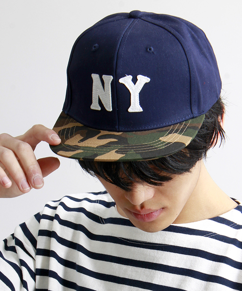 WEGO（ウィゴー）の「WEGO/NYベースボールキャップ（キャップ・メンズ・その他1/ホワイト/ブラック/ベージュ/ネイビー・FREE）」の4枚目の写真