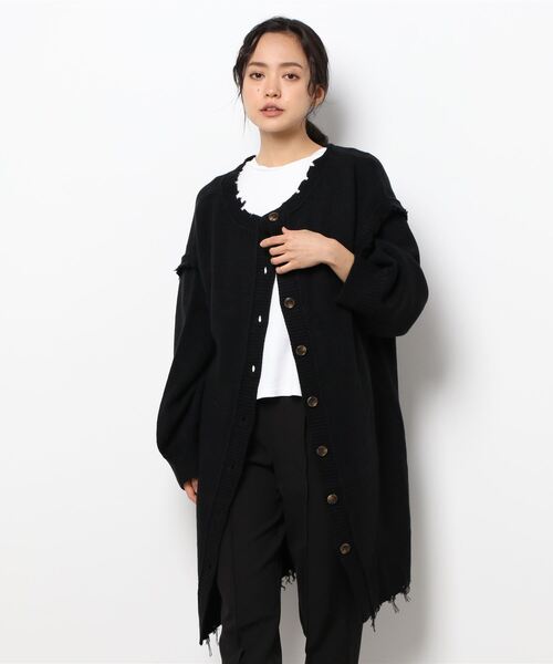 Amourire(アムリール)の「2WAYカーデワンピース(ワンピース・レディース・ブラック/オフホワイト/ブルー/モカ/杢グレー・M)」の12枚目の写真