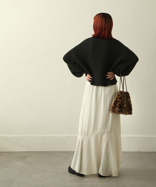 Chillfar（チルファー）の「ボトルネックジャガードニット（ニット/セーター・レディース・ブラック/ベージュ/ブルー/アイボリー・FREE）」の15枚目の写真