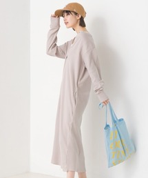 OMNES（オムネス）の「ハニカムストレッチワッフル切り替えヘンリーワンピース（ワンピース）」