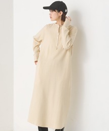 OMNES（オムネス）の「ハニカムストレッチワッフル切り替えヘンリーワンピース（ワンピース）」