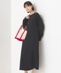 OMNES（オムネス）の「ハニカムストレッチワッフル切り替えヘンリーワンピース（ワンピース）」