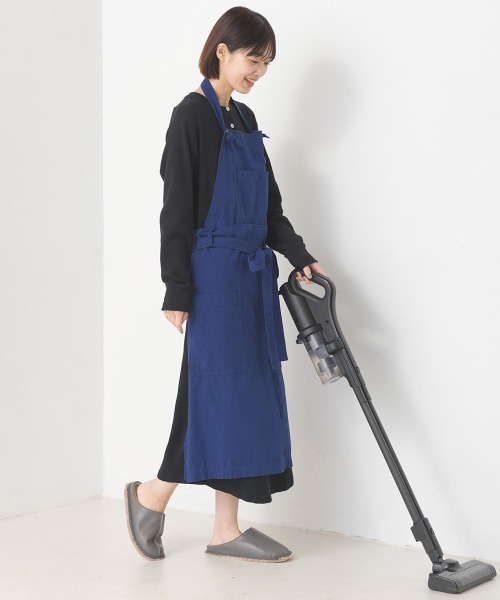 OMNES（オムネス）の「ハニカムストレッチワッフル切り替えヘンリーワンピース（ワンピース・レディース・ブルーグレー/ラベンダー/アイボリー/ブラック/ライトグレー・SMALL/MEDIUM）」の17枚目の写真