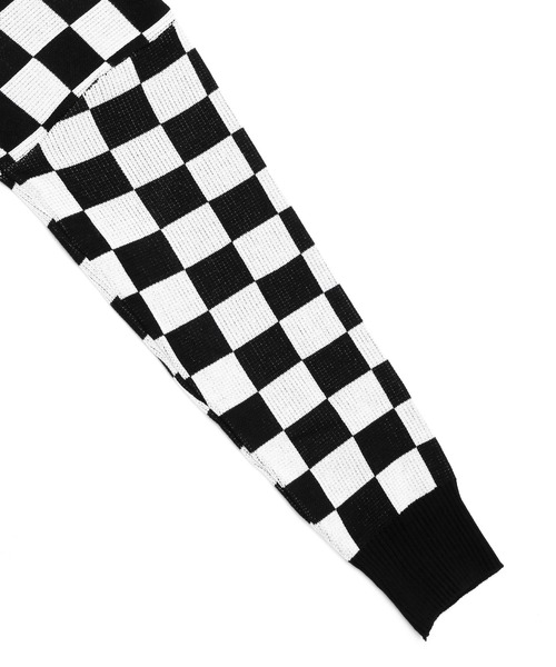 Figments(フィグメンツ)の「チェッカーカーディガン(カーディガン/ボレロ・レディース・ブラック・FREE)」の9枚目の写真