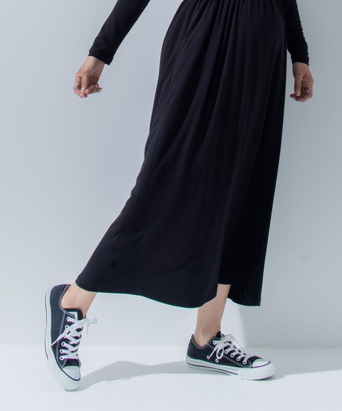 CHOCOA（チョコア）の「マキシリングマタニティ授乳ワンピース（マタニティウェア/グッズ・レディース・ブラック/グレー・FREE）」の11枚目の写真