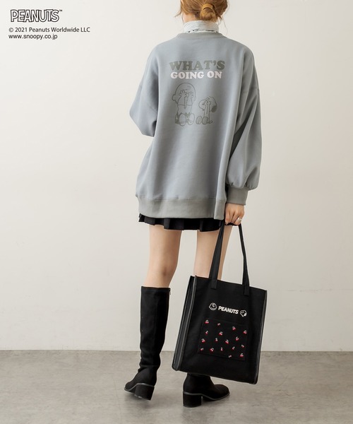 PEANUTS（ピーナッツ）の「PEANUTSトートBag（トートバッグ・レディース・アイボリー/ライトブラウン/ブラック・FREE）」の10枚目の写真