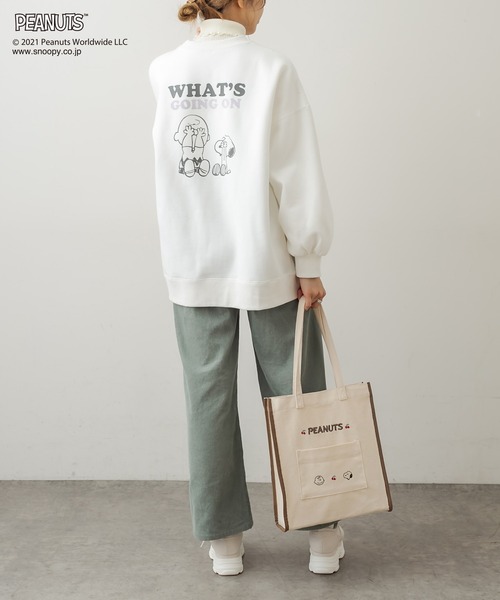 PEANUTS（ピーナッツ）の「PEANUTSトートBag（トートバッグ・レディース・アイボリー/ライトブラウン/ブラック・FREE）」の13枚目の写真