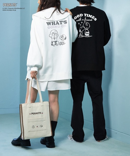 PEANUTS（ピーナッツ）の「PEANUTSトートBag（トートバッグ・レディース・アイボリー/ライトブラウン/ブラック・FREE）」の15枚目の写真