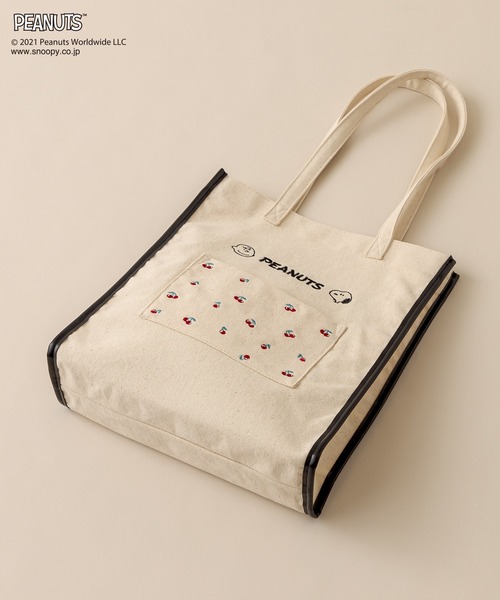 PEANUTS（ピーナッツ）の「PEANUTSトートBag（トートバッグ・レディース・アイボリー/ライトブラウン/ブラック・FREE）」の16枚目の写真