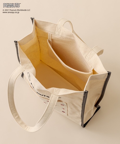 PEANUTS（ピーナッツ）の「PEANUTSトートBag（トートバッグ・レディース・アイボリー/ライトブラウン/ブラック・FREE）」の18枚目の写真