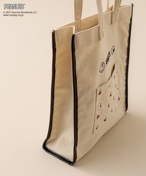 PEANUTS（ピーナッツ）の「PEANUTSトートBag（トートバッグ・レディース・アイボリー/ライトブラウン/ブラック・FREE）」の19枚目の写真