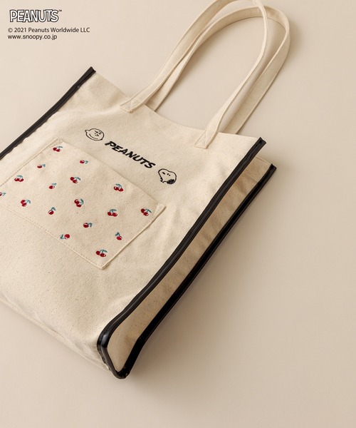 PEANUTS（ピーナッツ）の「PEANUTSトートBag（トートバッグ・レディース・アイボリー/ライトブラウン/ブラック・FREE）」の21枚目の写真