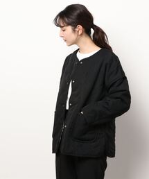 ノーカラー あったか ボアコート/ジャケット