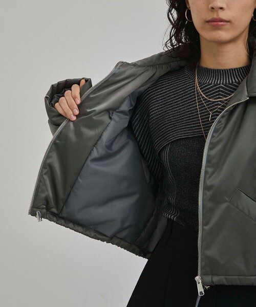 CITY TOKYO（シティトウキョウ）の「ショートボンバージャケット/ダウンジャケット（ダウンジャケット/コート・レディース・グレー/その他2・FREE）」の12枚目の写真