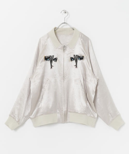 PHINGERIN(フィンガリン)の「PHINGERIN HEEL LIP SOUVENIR JACKET(スタジャン・メンズ・ベージュ・MEDIUM)」の16枚目の写真