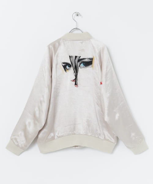 PHINGERIN(フィンガリン)の「PHINGERIN HEEL LIP SOUVENIR JACKET(スタジャン・メンズ・ベージュ・MEDIUM)」の17枚目の写真