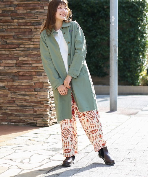 チチカカ（チチカカ）の「シングルコート（ステンカラーコート・レディース・ブラウン/カーキ・FREE）」の7枚目の写真