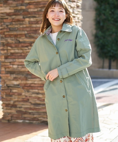 チチカカ（チチカカ）の「シングルコート（ステンカラーコート・レディース・ブラウン/カーキ・FREE）」の8枚目の写真