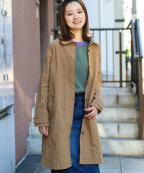 チチカカ（チチカカ）の「シングルコート（ステンカラーコート・レディース・ブラウン/カーキ・FREE）」の5枚目の写真