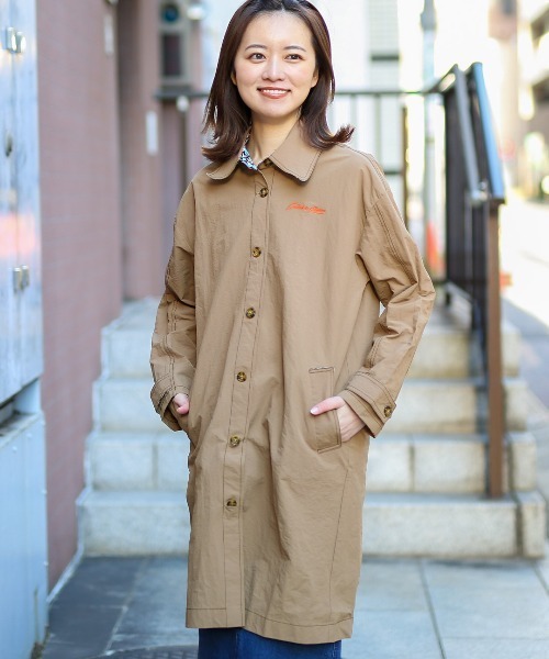 チチカカ（チチカカ）の「シングルコート（ステンカラーコート・レディース・ブラウン/カーキ・FREE）」の6枚目の写真