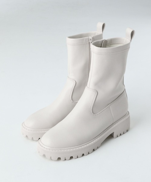 A part by（アパートバイ）の「トラックソールブーツ 265106（ブーツ・レディース・ブラック/オフホワイト・MEDIUM/LARGE）」の14枚目の写真