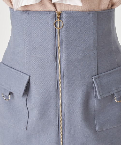 ROYAL PARTY(ロイヤルパーティー)の「フロントZIPハイウエストタイトスカート(スカート・レディース・イエロー/ブルー/オフホワイト・FREE)」の21枚目の写真