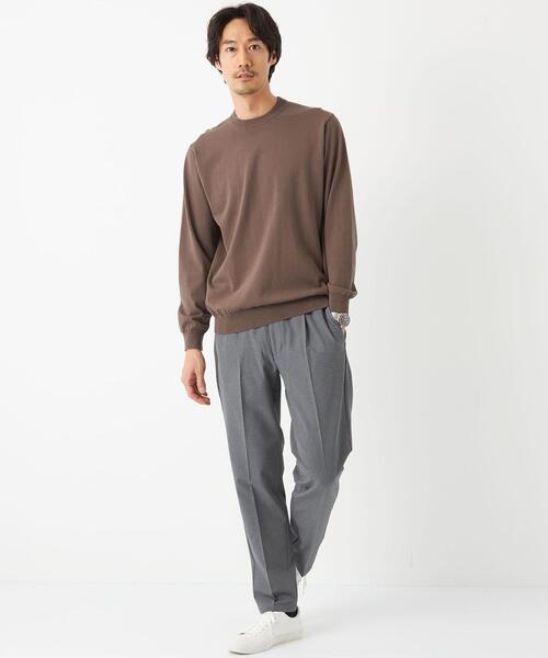 WORK TRIP OUTFITS GREEN LABEL RELAXING（ワークトリップアウトフィッツグリーンレーベル リラクシング）の「WTO キマワシ イージーパンツ -ウォッシャブル・防シワ・ストレッチ- ＊＊（その他パンツ・メンズ・ネイビー/グレー・S/76/M/80/L/84/XL/88）」の6枚目の写真