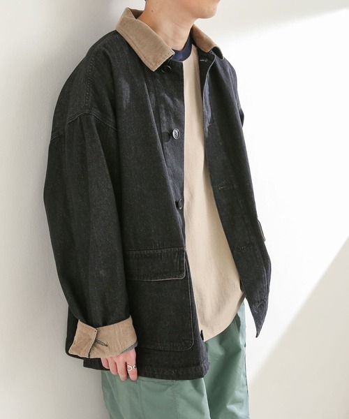 SENSE OF PLACE by URBAN RESEARCH(センスオブプレイスバイアーバンリサーチ)の「デニムカバーオール(カバーオール・メンズ・ブラック/インディゴブルー/アイボリー・MEDIUM/LARGE)」の2枚目の写真