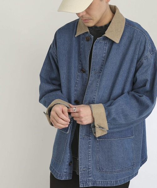 SENSE OF PLACE by URBAN RESEARCH(センスオブプレイスバイアーバンリサーチ)の「デニムカバーオール(カバーオール・メンズ・ブラック/インディゴブルー/アイボリー・MEDIUM/LARGE)」の8枚目の写真