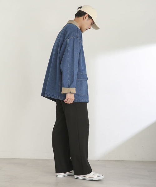 SENSE OF PLACE by URBAN RESEARCH(センスオブプレイスバイアーバンリサーチ)の「デニムカバーオール(カバーオール・メンズ・ブラック/インディゴブルー/アイボリー・MEDIUM/LARGE)」の14枚目の写真