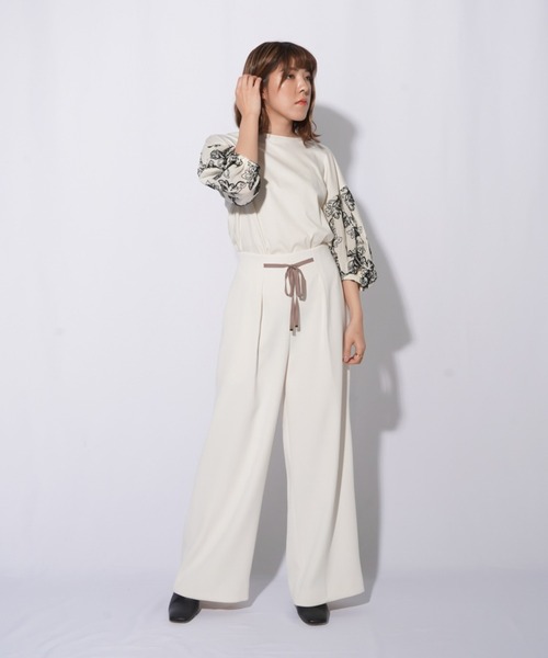 malla（マーラ）の「malla マーラ　ボタニカル刺繍プルオーバー（その他トップス・レディース・オフホワイト/ブラック・FREE）」の17枚目の写真
