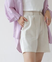 frames RAY CASSIN | コットンリネンタックショートパンツ(スラックス)