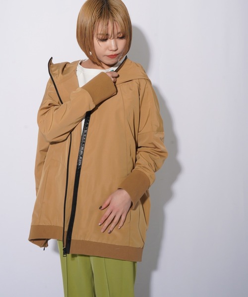 【美品】 avie アヴィ Aラインメルトンコート Aラインステンカラーミドルコート(ステンカラーコート) | a.v.v