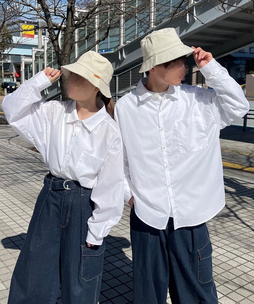 PairPair（ペアペア）の「レギュラーアソートシャツ(ユニセックス)（シャツ/ブラウス・レディース・オフホワイト/イエロー/オレンジ/ブルー/グリーン/チェック・FREE）」の2枚目の写真