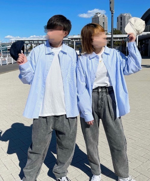 PairPair（ペアペア）の「レギュラーアソートシャツ(ユニセックス)（シャツ/ブラウス・レディース・オフホワイト/イエロー/オレンジ/ブルー/グリーン/チェック・FREE）」の4枚目の写真