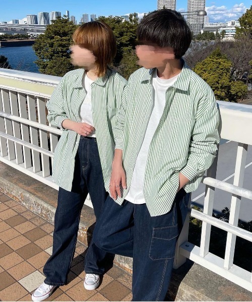 PairPair（ペアペア）の「レギュラーアソートシャツ(ユニセックス)（シャツ/ブラウス・レディース・オフホワイト/イエロー/オレンジ/ブルー/グリーン/チェック・FREE）」の21枚目の写真